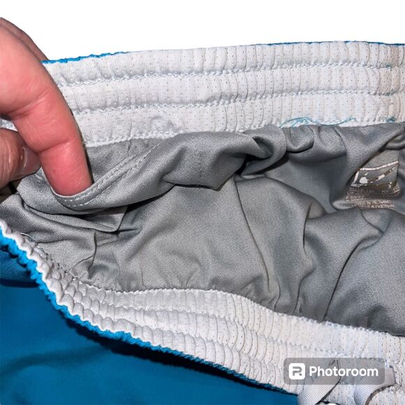 Nike Womens Athletic Running Shorts Blue Summer Workout Casual Lined Large 16 18 - Picture 4 of 9